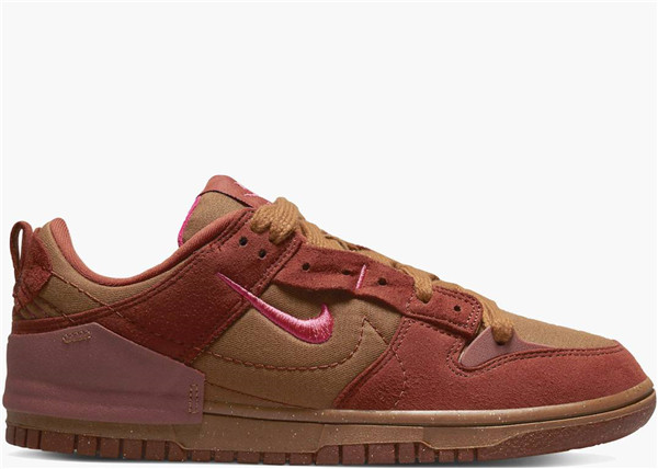 Men's Dunk Low SB Brown/Red Shoes 0144